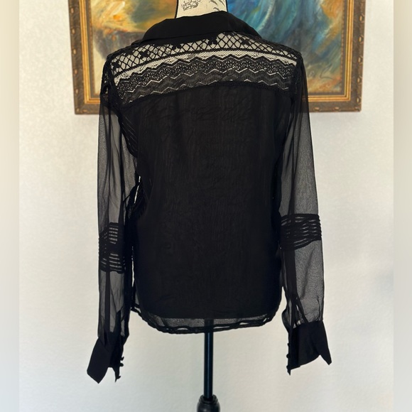 Zara basic sheer top - Picture 3 of 4